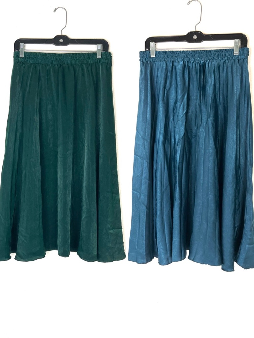 SET of 2 Max Studio Satin Midi Skirts Size Extra Large